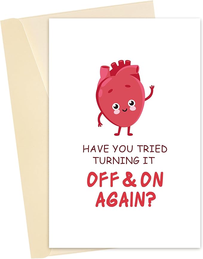 Funny Heart Surgery Card, Cheeky Sympathy Gift for Open-heart Operation Patient, Unique Get Well Soon Card for Him Friend