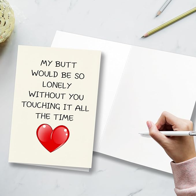 Funny Birthday Card for Hubby Boyfriend Fiance, Universal for Men, Suitable for Him, Anniversary, Valentine's Day, Cheeky, Humorous, Unique Style, Comes with A Warm Envelope