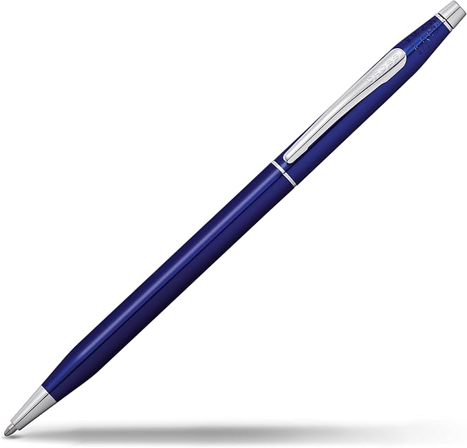 Cross Classic Century Refillable Ballpoint Pen, Medium Ballpen, Includes Premium Gift Box - Translucent Blue Lacquer