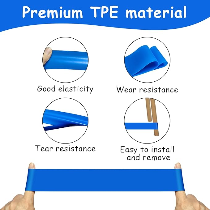 6 Pack Chair Bands for Kids with Fidgety Feet, ADHD Tools for Kids, ROOKEA Sensory Room Must Haves for Adhd Kids Fidget Chair Bands Autism Classroom Must Haves ADHD Tools for Classroom Home Chairs