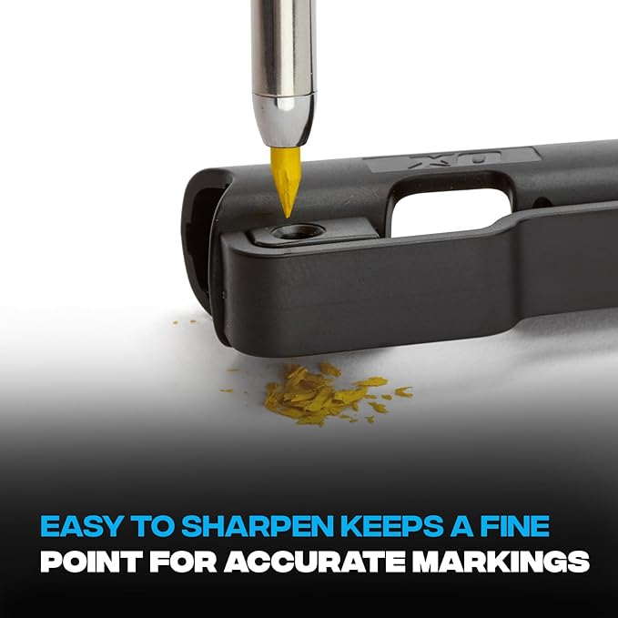 OX Tools Tuff Carbon Marking Pencil Replacement Lead 10-Pack with Red, Yellow & Graphite Lead, 2.8 mm lead, OX-P503202