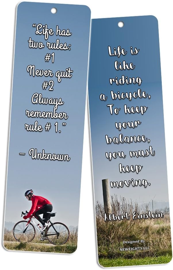NewEights Adventure Inspirational Quotes Bookmarks (12-Pack) - Stocking Stuffers Devotional Bible Study - Church Ministry Supplies Teacher Classroom Incentive Gifts
