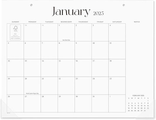 Cabbrix Simplified Desk Calendar 2025-2026, Aesthetic Desk Pad Calendar 15 x 12 Inch Runs From January 2025 to June 2026, Desk Blotter Calendar for Home Office and School