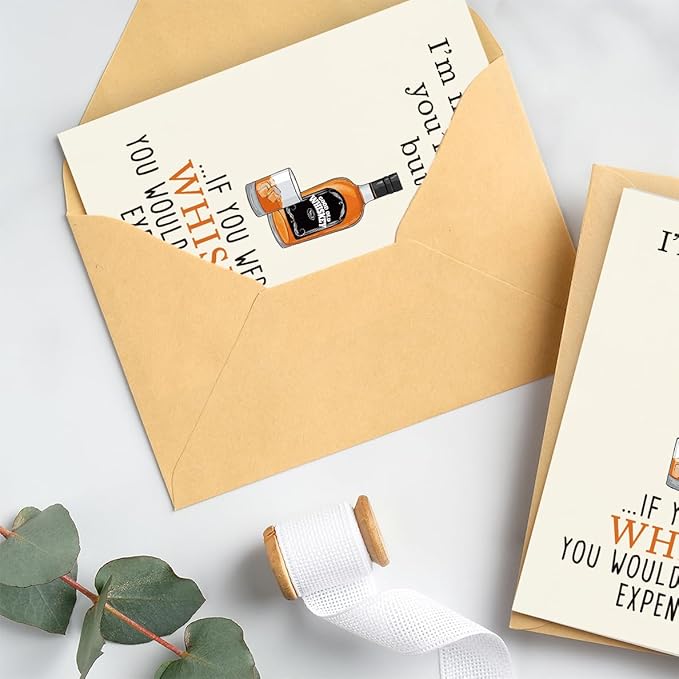 Greeting Card, Birthday Card for Husband, Men, Boyfriend, Him, Funny Gift, Happy Birthday, Premium 400gsm Cardstock