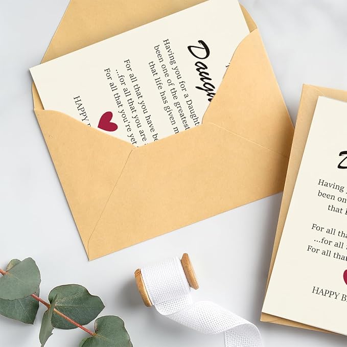 Daughter's Birthday Card - Happy Gift for Her