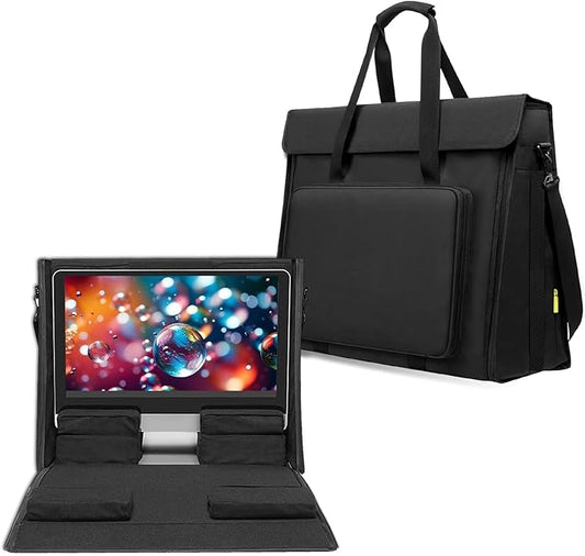 Monitor Carry Tote Bag Compatible with iMac All in One Monitor Desktop Computer Bag Travel Storage Bag Carrying Bag (27-32 inch Bag)