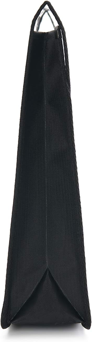 Plastic File Folder Poly Envelope Expanding File Wallet Document Folder with Snap Button Closure, Legal Size, 5 Pack Large Waterproof Accordion File Pouch (Transparent&Black)