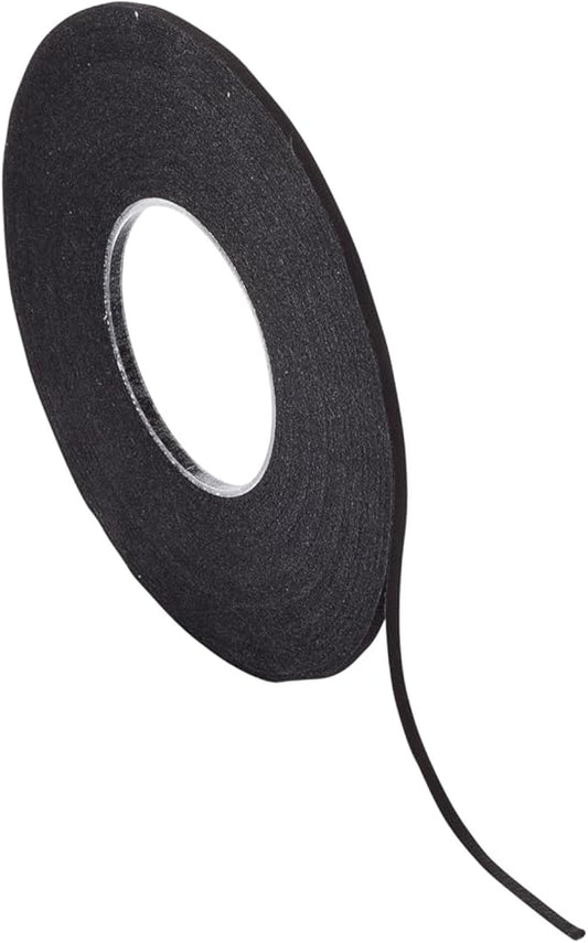 Chartpak Graphic Art Tape, 1/16 W x 648 L Inches, Black Crepe, 1 Roll (BGCP6201)
