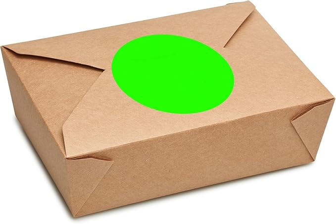 ChromaLabel 3 Inch Circle Sticker Labels, Easy to Write On Colored Dot Stickers, Permanent Adhesive Labels - 500 Sticky Dots per Roll, Red Dot Stickers