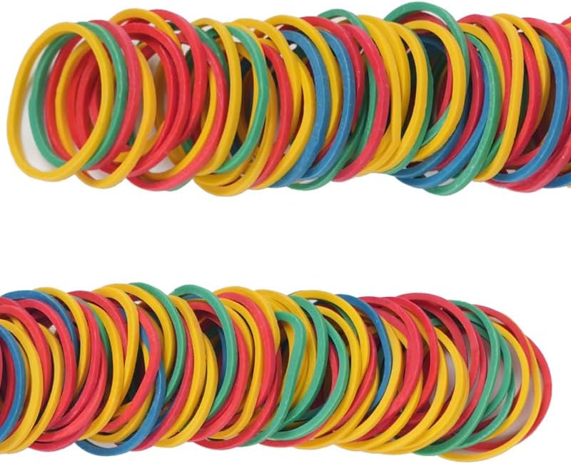 Rubber Bands Size#10 760pcs Elastic Rubber Band 1 inch Multicolour Rubber Bands for Office Supplies File Folders Money