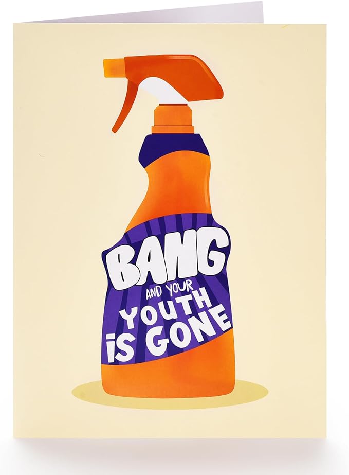 Funny Birthday Cards for Women Men, Sarcastic Birthday Age Cards for Husband Wife, You’re Old Birthday Card for Brother Sister, Your Youth is Gone Greeting Card for Him Her