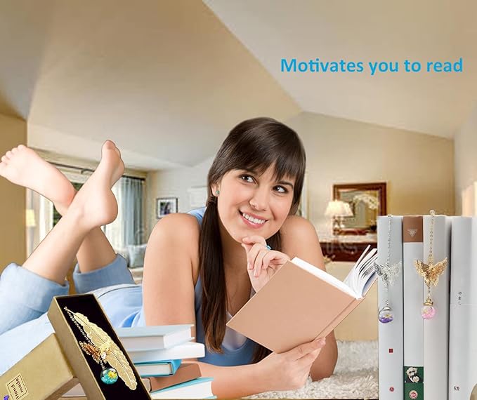 Metal Feather Butterfly Bookmark,Wedding Anniversary Retirement Birthday Gifts Teacher Christmas Gifts for Women Readers Girls Book Lovers,Thank You Teacher Appreciation Gifts Valentines Day Gifts