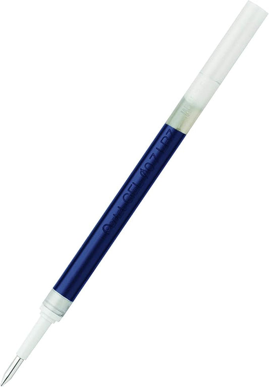 Pentel Refill Ink for EnerGel RTX Retractable Gel Pen, 12 Pack, 0.7mm, Medium Point, Navy Blue (LR7-CA)