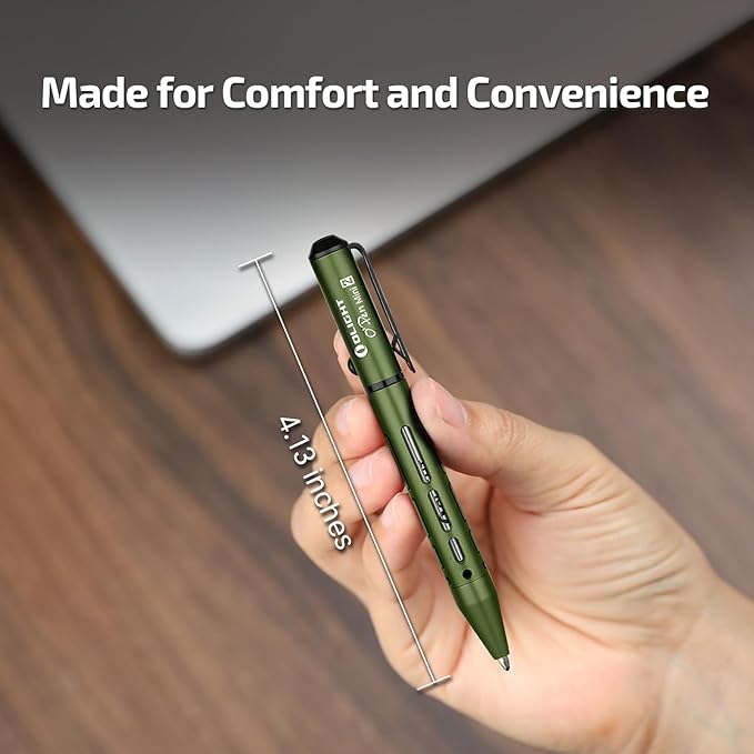 OLIGHT O'Pen Mini 2 Ballpoint Pen and Pencil in One, Replaceable EDC Refill and Pencil Tip, Smooth Writing, for Office, Working, Writing (OD Green)