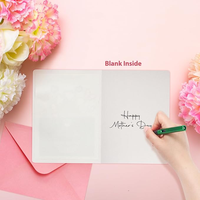 Fancy Land 12 PCS Mothers Day Cards Die Cut Design Happy Mothers Day Cards with Envelopes and Stickers Mothers Day Gifts