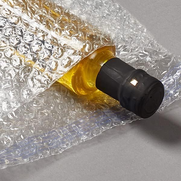 Clear Bubble Out Bags, 4 x 7.5 Inches. 25 Pack Self Seal Bubble Pouches. Polyethylene Clear Bubble Bags for Packing. Waterproof Clear Bubble Out Pouches for Fragile Things