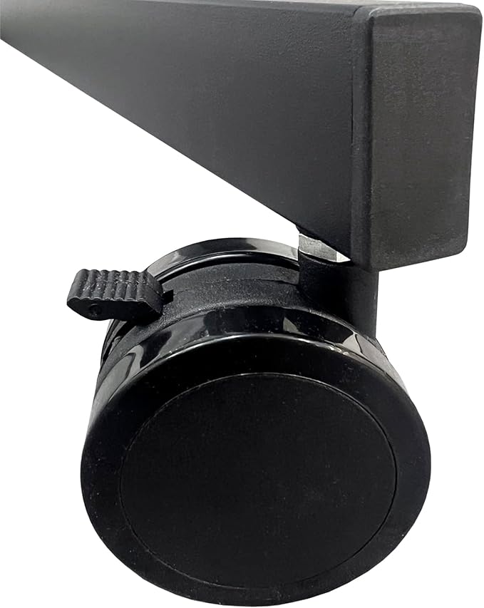 BESTBOARD Mobile Whiteboard 32 x 48 inch Large Height Adjust 360° Rolling Double Sided Dry Erase White Board on Wheels, Portable Easel with Stand for Home Office Classroom (32" x 48" BK)