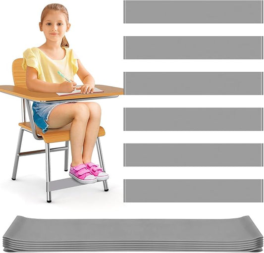 6 Pack Chair Bands for Kids with Fidgety Feet, ADHD Tools for Kids, ROOKEA Sensory Room Must Haves for ADHD Kids Fidget Chair Bands Autism Classroom Must Haves ADHD Tools for Classroom Home Chairs