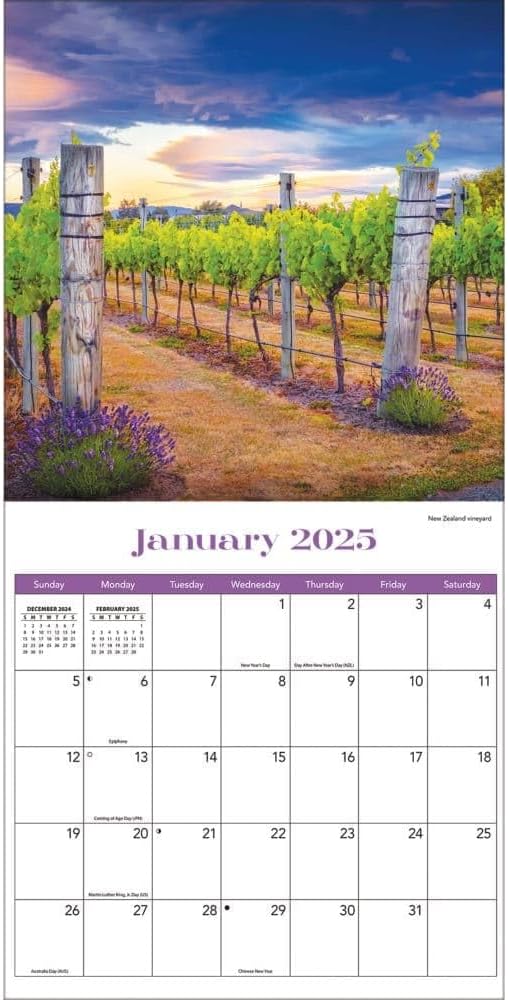 TURNER PHOTOGRAPHIC Vineyards 12x12 Photo Wall Calendar (25998940057)