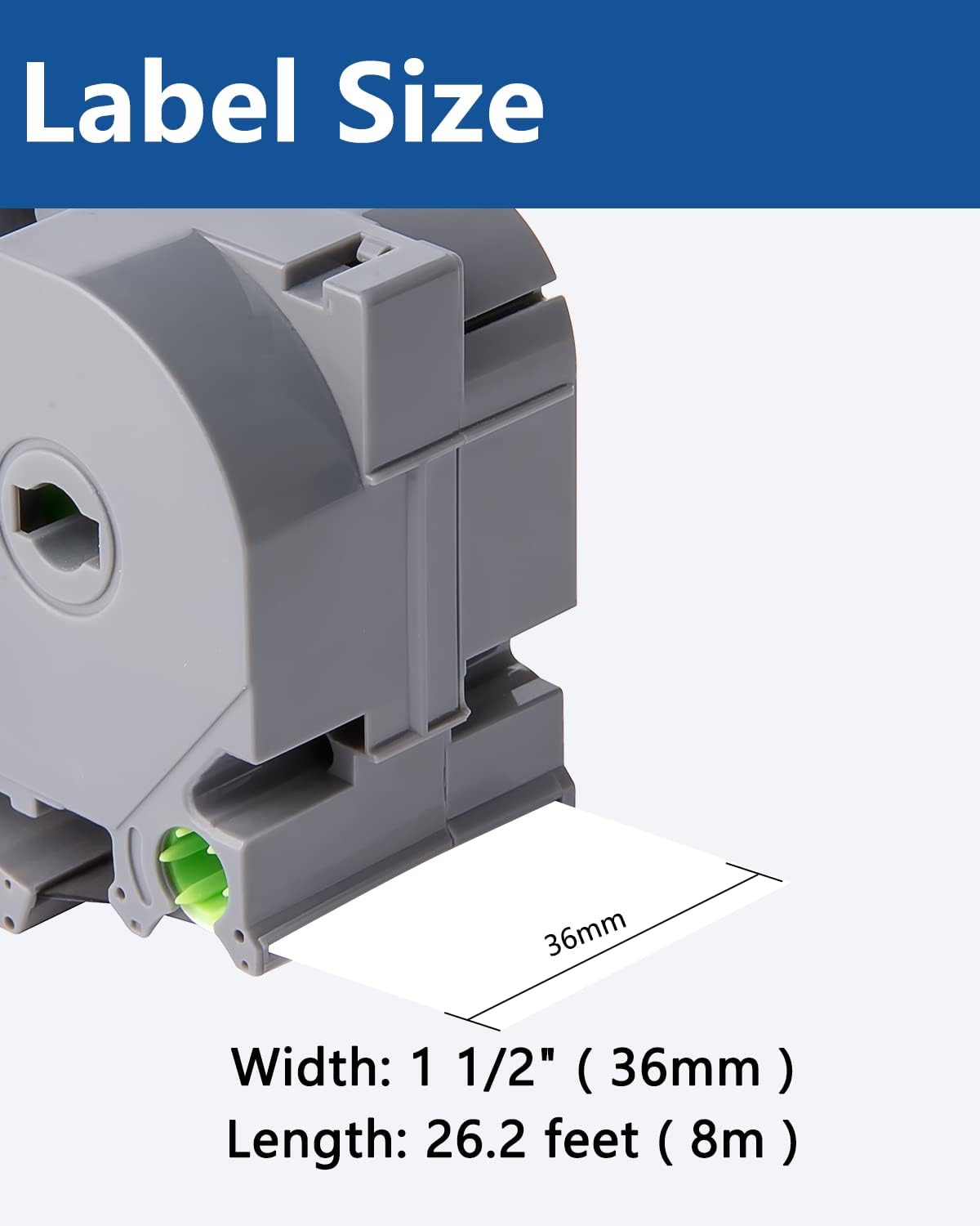 Tape 3 Pack TZe-261 TZe261 TZe 261 TZ 36mm 1.42 Inch Laminated White Tape, Compatible with Brother Label Maker P Touch Tape for PT 530 550 3600 P900W Label Makers, Black on White