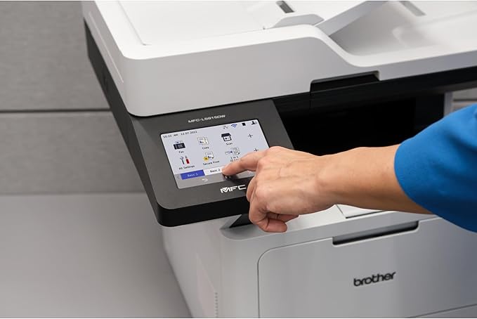 Brother Monochrome Laser Printer, Multifunction All-in-One Printer, MFC-L5915DW, Wireless Networking, Mobile Printing & Scanning, Duplex Print, Copy & Scan, Amazon Dash Replenishment Ready