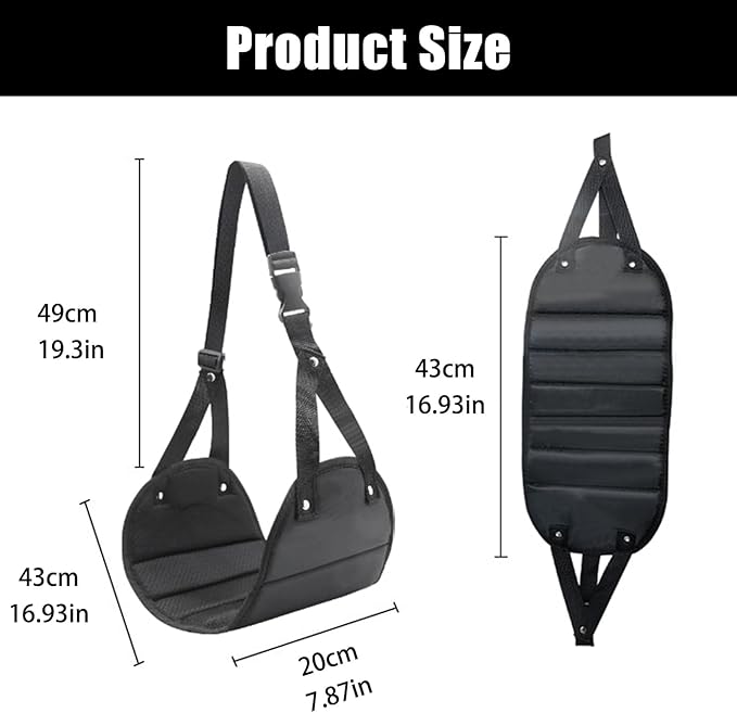 2 Pack Airplane Foot Hammock, Foot Hammock for Plane Travel Rest, Airplane Travel Essentials for Long Flights, Adjustable Foot Hammock Under Desk at Work