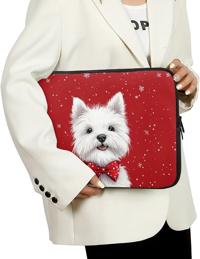 Christmas Laptop Sleeve for Women Lap Top Case Portable Lightweight Computer Sleeve 13 inch Laptop Pouch Slim Laptop Protector with Versatile Uses Tablet Bag