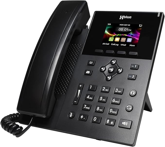 XBLUE QB2 System Bundle with 6 IP5g IP Phones Including Auto Attendant, Voicemail, Cell & Remote Phone Extensions & Call Recording