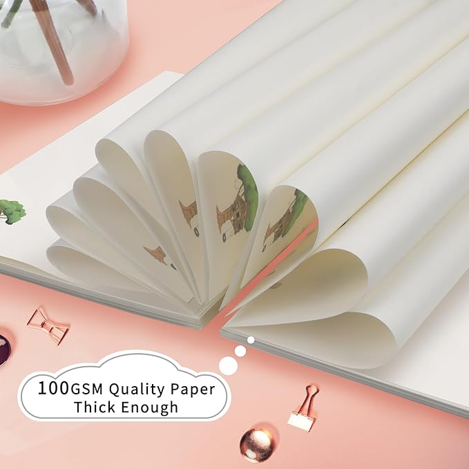 A5 Refills Paper, A5 Binder Planner Loose Leaf Paper,90 Sheets (180 Pages) 6-Hole Notebook Refills for 6-Ring Refillable A5 Ring Binder Notebook Planner, Blank Paper with Pattern