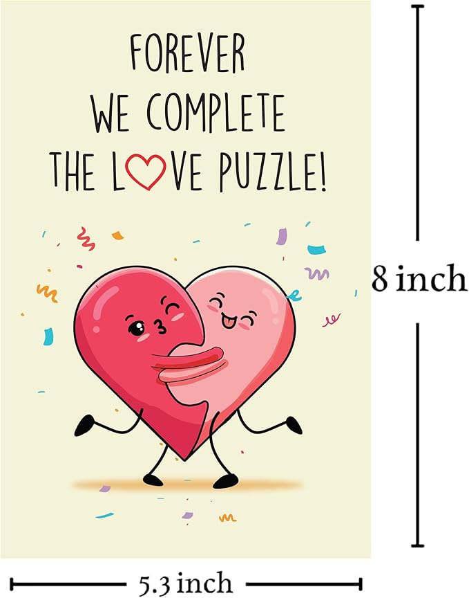 Cheerin Romantic Anniversary Cards for Him and Her - Cute Anniversary Card for Girlfriend and Boyfriend - Funny Birthday Card for Husband and Wife