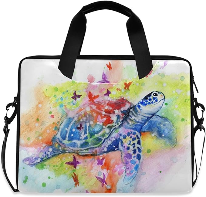 Sea Turtle Laptop Messenger Bag Case Sleeve Briefcase for Men Women