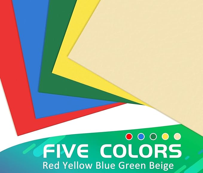 Two Pocket Folder, HERKKA 125 Pack 2 Pocket Folders with Business Card Slot, Letter Size Paper Folders Designed for Office and Classroom Use, Assorted 5 Colors