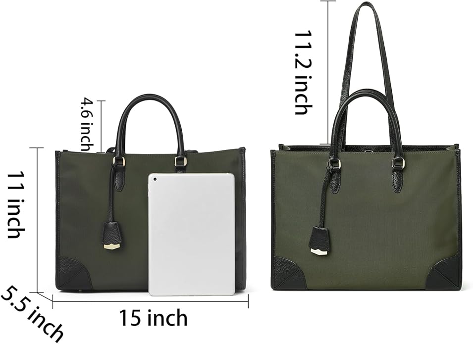 DORIS&JACKY Large Briefcase Tote Bag For Women 15.6 Inch Laptop Work Shoulder Purse And Office Business Handbags