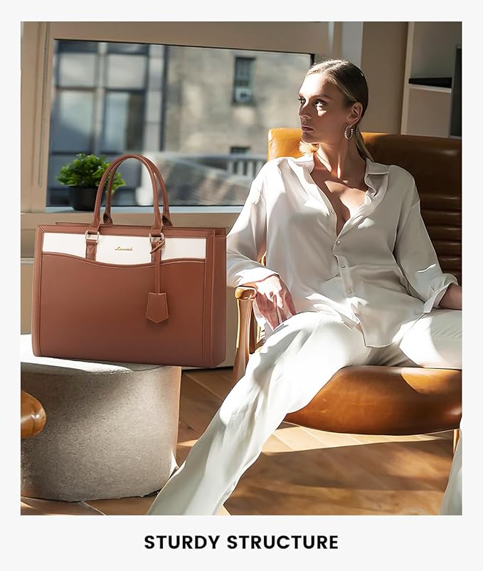 LOVEVOOK Laptop Tote Bag for Women, Office Work Bag Briefcase fit for 15.6 inch Laptop, Large Capacity Teacher Bag Handbag