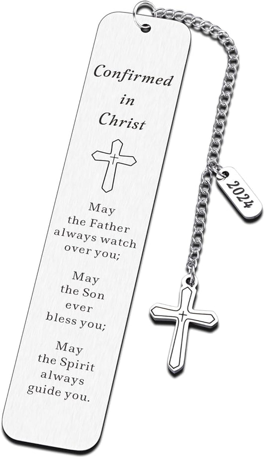 Confirmation Gifts for Teenage Girls Boys, Catholic Confirmation Gifts for Teens, First Communion Gifts, Christening Gifts, Baptism Christian Bookmarks Gifts, Religious Confirmation Bookmark Gifts