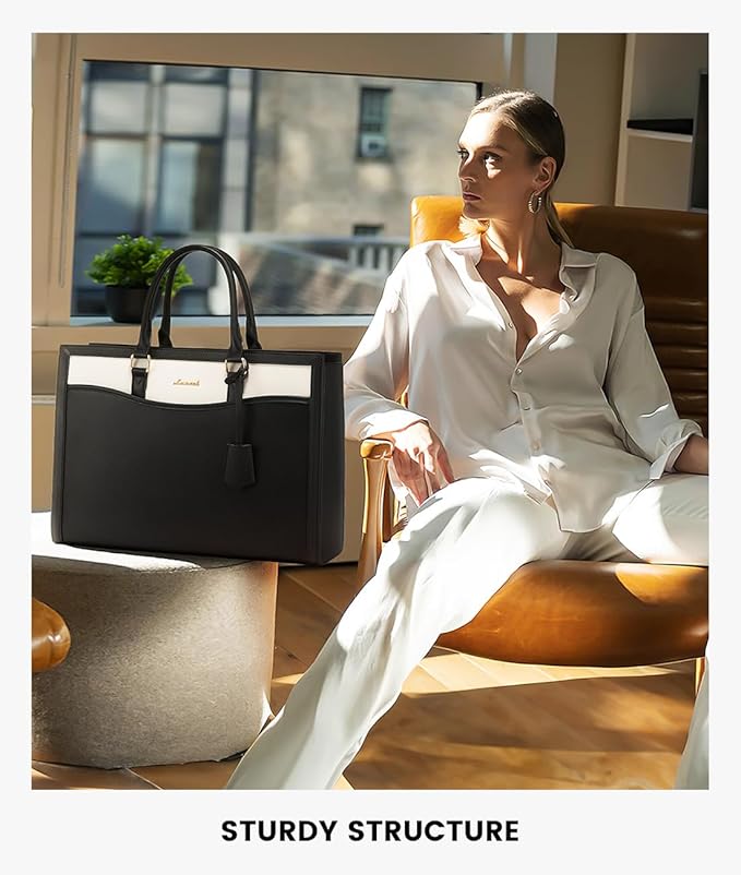 LOVEVOOK Laptop Tote Bag for Women, Office Work Bag Briefcase fit for 15.6 inch Laptop, Large Capacity Teacher Bag Handbag