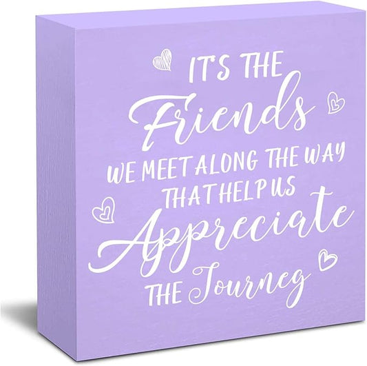 Friendship Gifts for Women Purple Gifts for Friends Office Decor Desk Accessories Purple Decor for Best Friend Home & Office Cute Purple Desk Accessories Gifts for Women