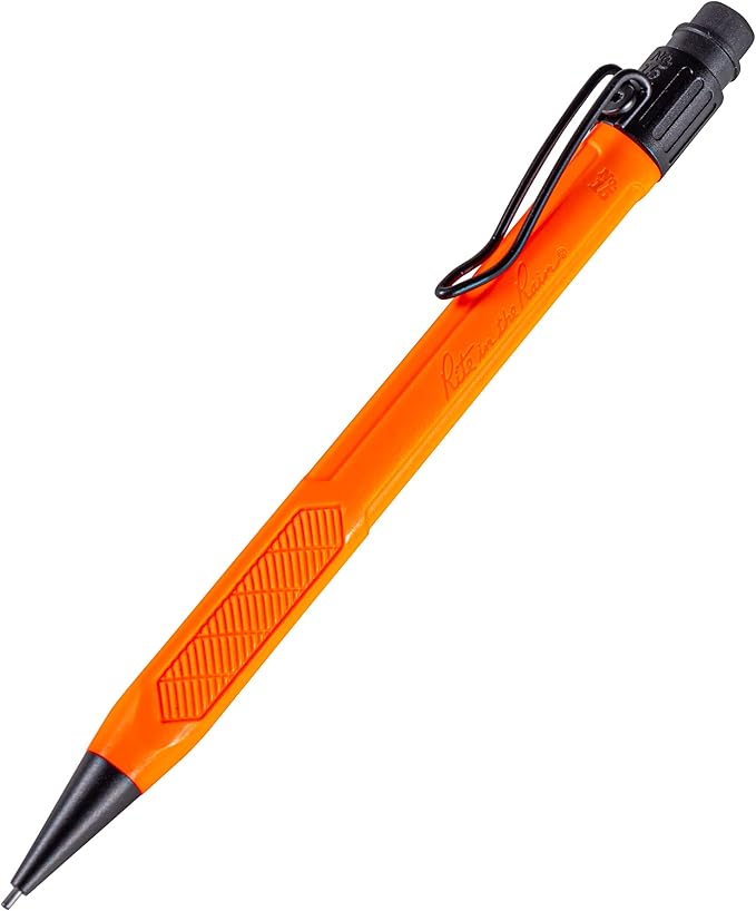 Rite in the Rain Weatherproof Mechanical Pencil, Orange Barrel, 1.3mm Dark Lead, 12 lead refills (No. OR15)