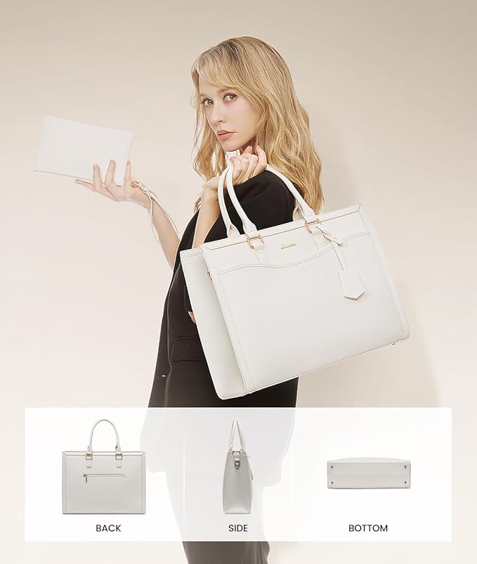 LOVEVOOK Laptop Tote Bag for Women, Office Work Bag Briefcase fit for 15.6 inch Laptop, Large Capacity Teacher Bag Handbag
