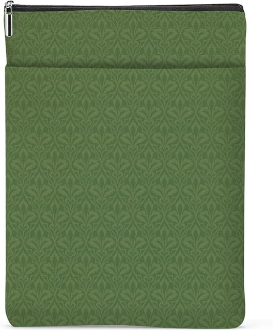 Retro Forest Book Sleeve Book Cover Classic Book Protector with Zipper Christmas Birthday Book Club Gifts Book Accessories for Women Sister Girlfreind Librarian Girls Bookish Book Lovers Gifts