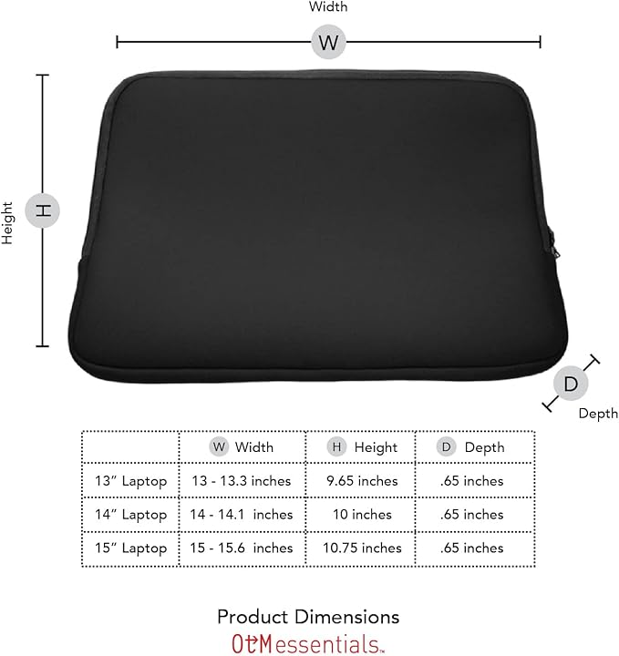 OTM Essentials 15" Soft Sleeve Laptop Case Grey