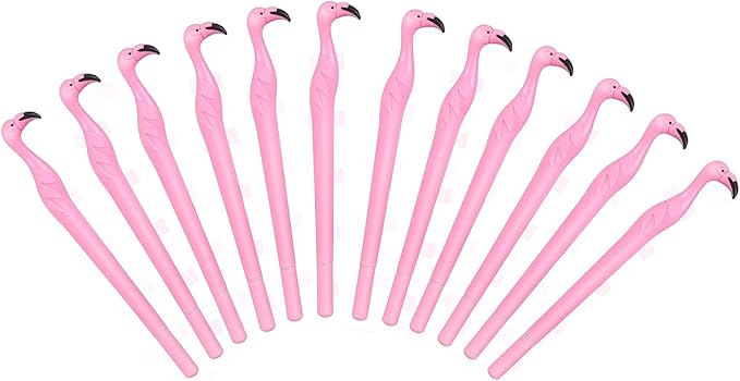 20pcs Flamingo Gel Ink Pens 0.5 mm Black Ink Novelty Pens for Child, Women, Coworkers Kids Office School Home Wedding Bridal Shower Students Teachers Employees Gifts Party Supplies (Pink 20pcs)