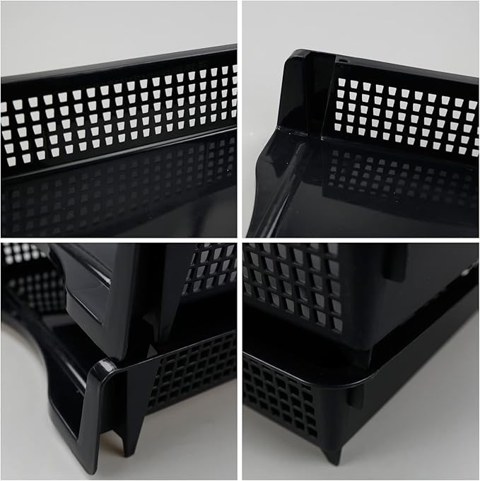 6 Layers Stackable Office Paper Tray, Plastic Stackable Letter Tray