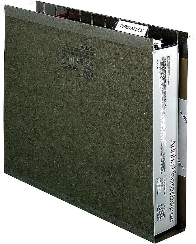 Pendaflex 04152X3 Extra Capacity Reinforced Hanging File Folders, 3", Letter Size, Standard green, 1/5 Cut, 25/BX (4152x3)