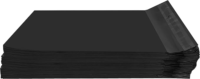 Colored Poly Mailers Pack of: (Black, 7.5" x 10.5" pack of 200) Be creative with your packaging with Colored mailers