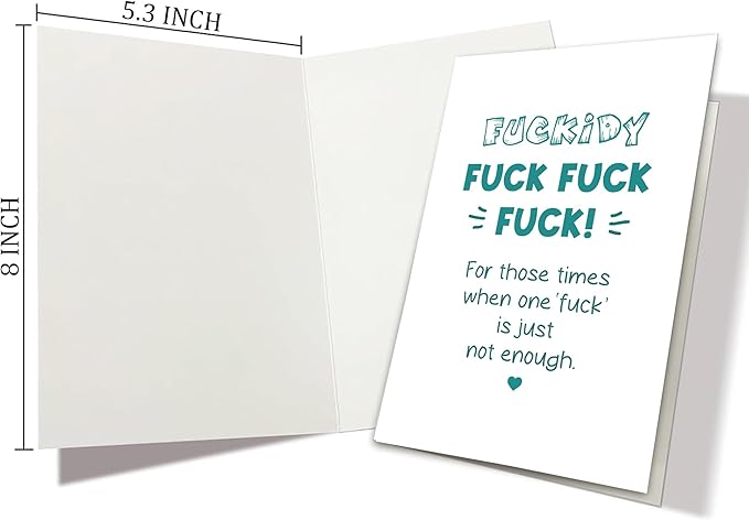 Fuck Cancer Card - Funny Cancer Encouragement & Rude Sympathy Card for Friend Fighting Illness