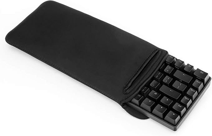 GRIFITI Chiton Fat 12 6.5" x 13.5" Neoprene Keyboard Sleeve Cover for Tenkeyless Mechanical & 11-13 Inch 10keyless Keyboards Portable Case - Extra Pocket for Cable, Computer Mouse or Gaming Trackpad