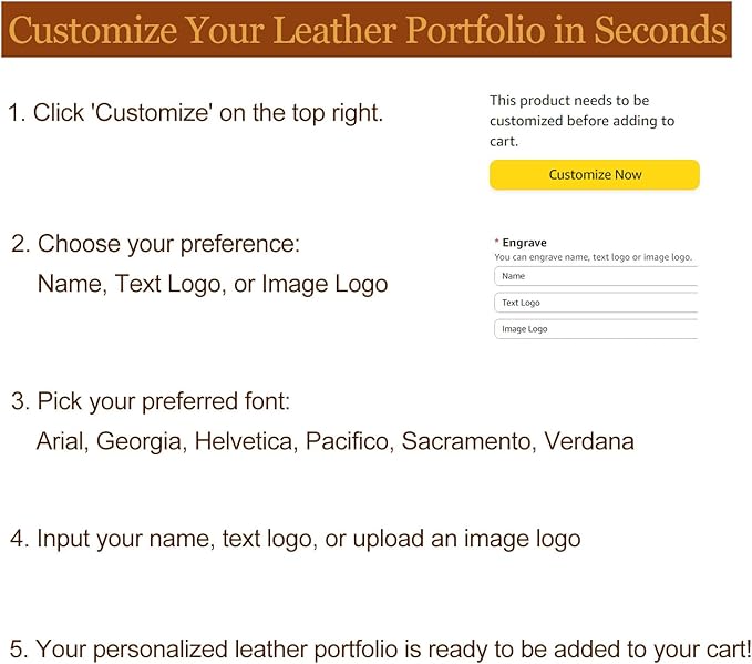 Personalized Leather Portfolio with 3 Ring Binder, Vegan Leather Padfolio Zippered, A4 Notebook Holder Customized Business Folder Organizer Gift for Men and Women, Black