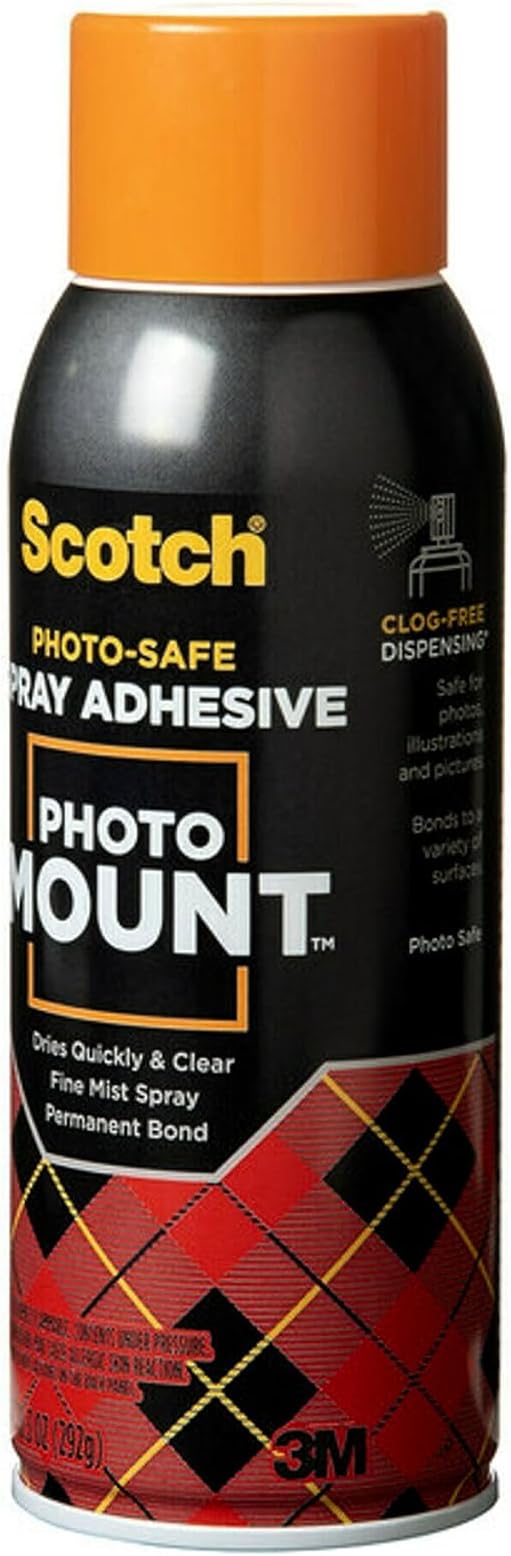 Scotch Photo Mount Adhesive, 10.3oz, Safe for Color Photos, Illustrations and Pictures (6094)