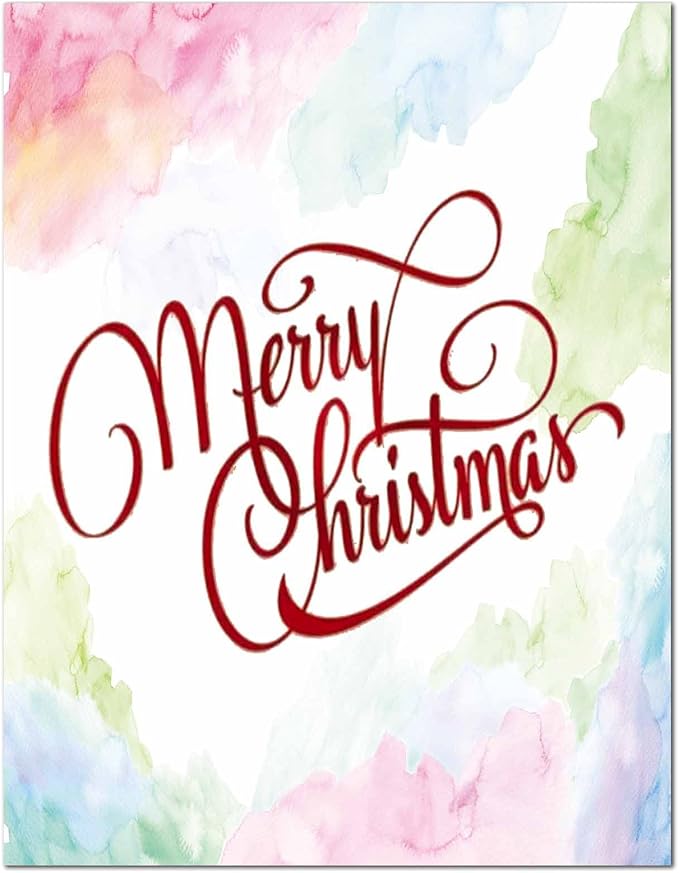 DUGUTUL Watercolor Stationary Paper, 100 gsm Printer Paper 8.5 x 11, 12 designs, Double-Sided, Colored Paper for Writing Letters and Invitations, Writing Paper for Business or Personal Use (48)